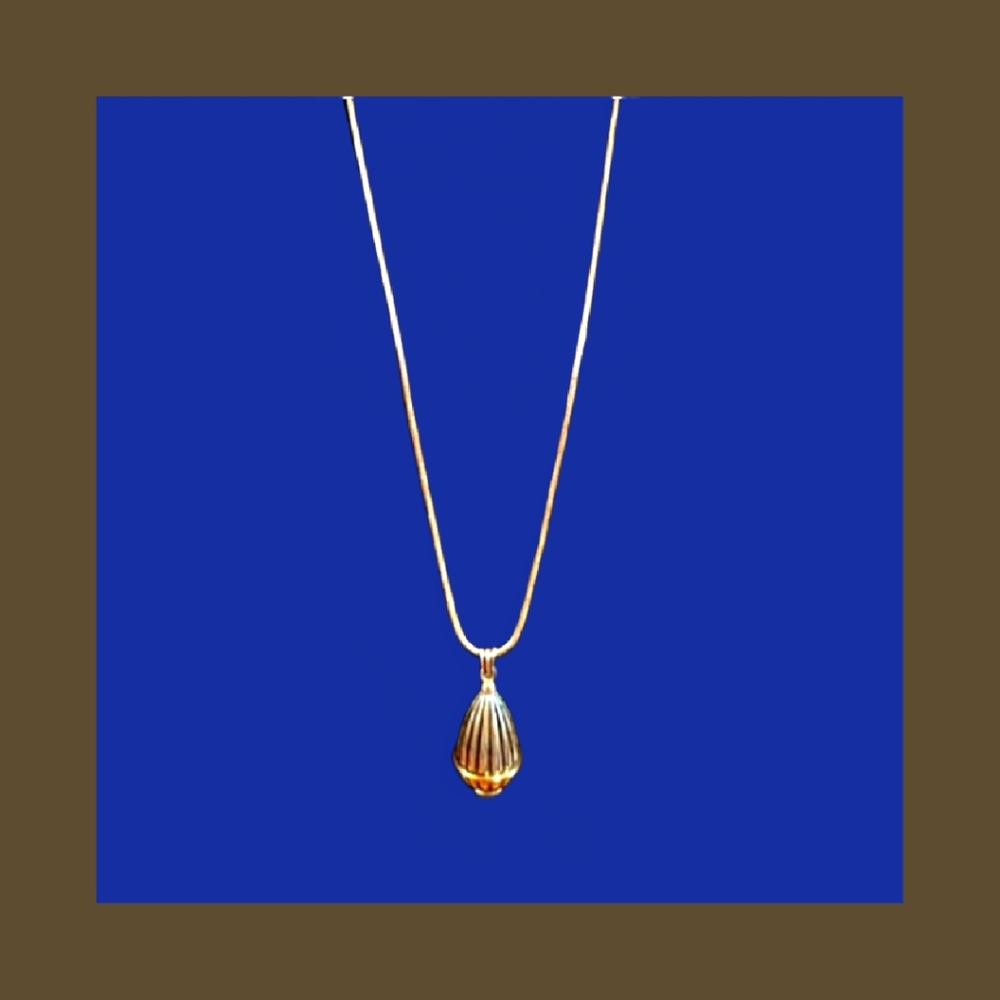 Erwin Pearl Vintage Two Tone Dome Necklace - Picture 3 of 9